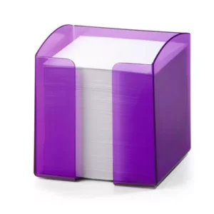 NOTE BOX CLEAR PURPLE