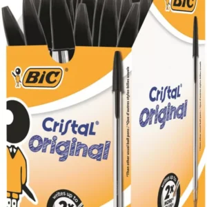 BIC Cristal Black Medium Ballpoint Pen Pack of 50