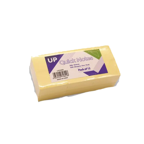 STICKY NOTES 38X51MM PK12