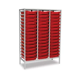 Monarch 45 tray tall triple metal storage frame (3 columns of 15) 45 single trays W1050 x D430 x H1495mm