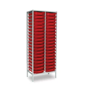 Monarch 38 tray tall double metal storage frame (2 columns of 19)  38 single trays W710 x D430 x H1820mm