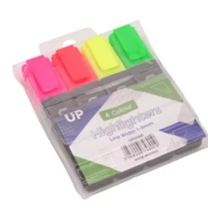 Highlighter Pens Assorted 4 Pack