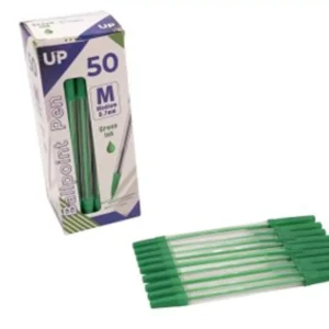 Medium Ballpoint Pen 50 Pack Green