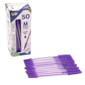 Medium Ballpoint Pen 50 Pack Purple