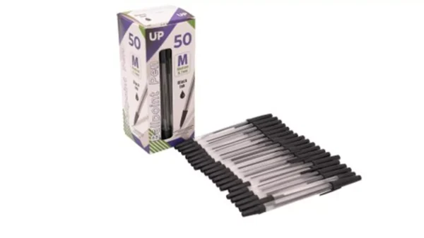 Medium Ballpoint Pen 50 Pack Black
