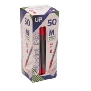 Medium Ballpoint Pen 50 Pack Red