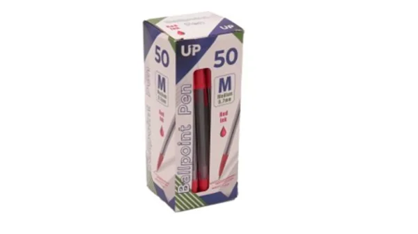 Medium Ballpoint Pen 50 Pack Red