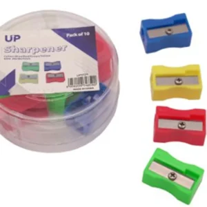 Plastic Pencil Sharpener Assorted (10)