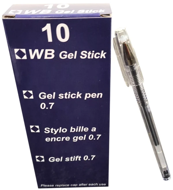 Gel Pen Black Pack of 10